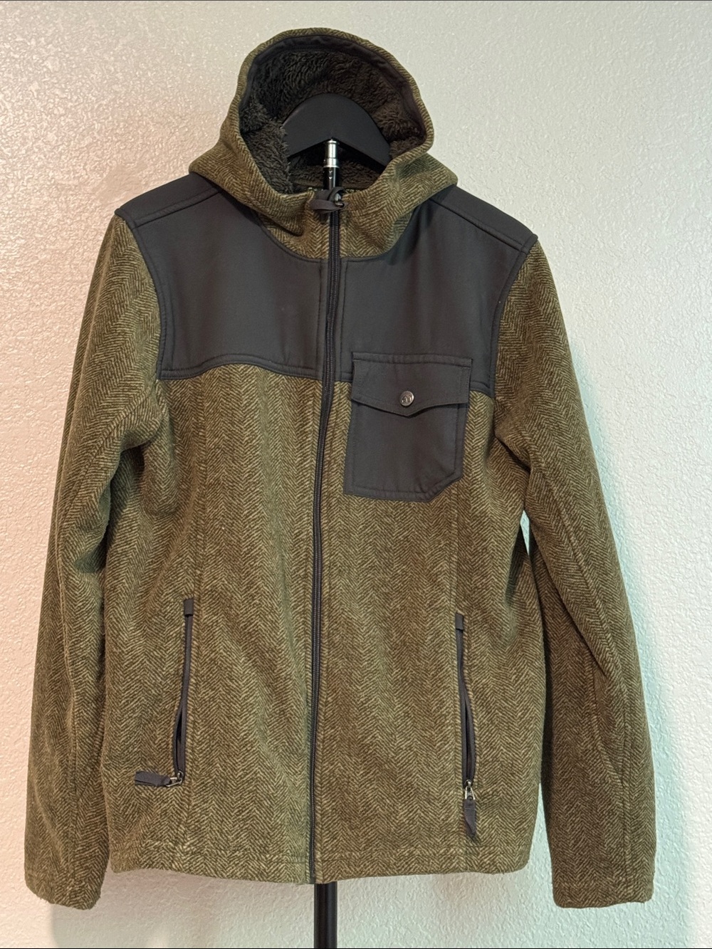 REI Hooded Zip Front Jacket Boys 18